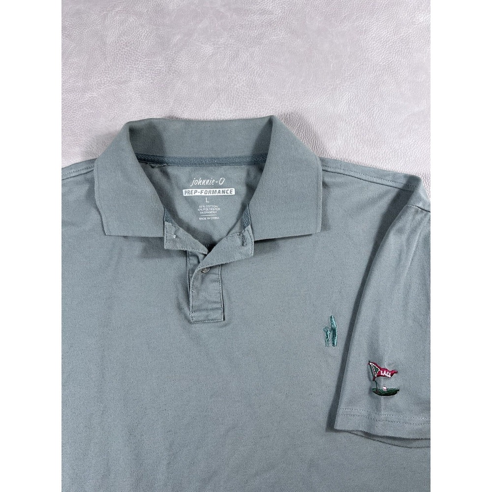 Johnnie O Prep Performance Golf Shirt Green Los Angeles Country Club LACC Polo